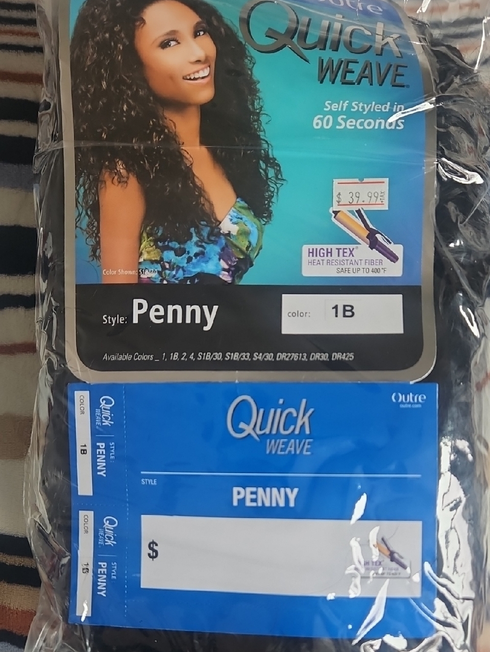 Outre Quick Weave Penny Weave in 1B (Natural Black)